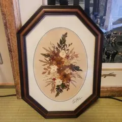 押し花 八角形額縁 E. F. Hoka