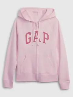 GAP ジップアップパーカー ピンク L