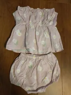 Birthday デイジー柄トップスとショートパンツセット