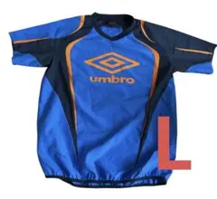 umbro ピステ Lサイズ 青黒オレンジ　半袖