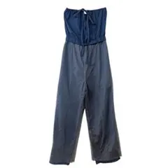 3732 KBF チュール レイヤード サロペット L相当 ネイビー 2way