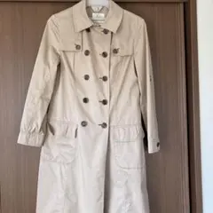 組曲　オンワード　トレンチコート　花柄パイピング