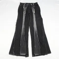 MORGAN HOMME ブーツカットデニム サイドレザー切替 S - メルカリ