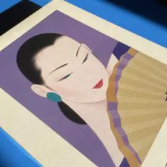 須田剋太 原画【琉球踊子】