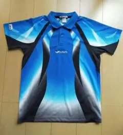 ユニセックス Mサイズ 卓球 ユニフォーム バタフライ ブルー 青