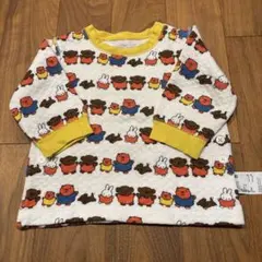 ミッフィ　ユニクロ　長袖　パジャマ　総柄　黄色　廃盤　80