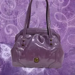 00s ANNA SUI アナスイ チャーム付きエナメルバッグ パープル - メルカリ