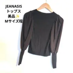 JEANASIS/Fサイズ/トップス/長袖/美品✨️/ブラック/カットソー