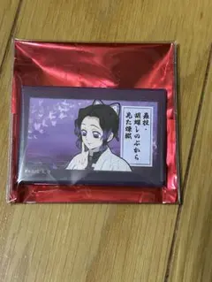 鬼滅の刃　無限列車　新規予告　スクエア缶バッジ　胡蝶しのぶ