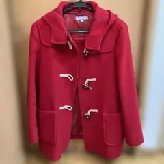 『最終価格』UNIQLO 赤 ダッフルコート フード付き
