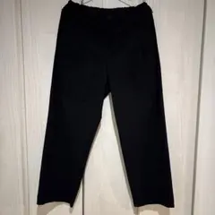 CURLY & Co. ストレッチ ワイド トラウザーズ スラックス 黒 2のサムネイル