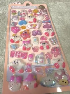 暗い場所で光るカービィの立体ぷくぷくシール