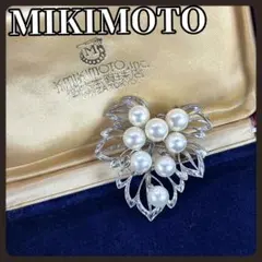 ミキモト✨美品】 あこや真珠 ブローチ テリ強 パール 本真珠 リボン