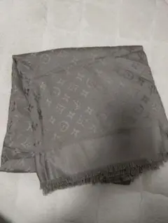 LOUIS VUITTON 大判 モノグラム ショール ストール グレー