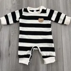 ストライプロンパース 1-3M