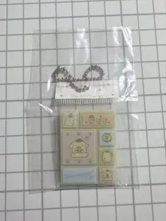 サンリオキャラクターズ タイルシール　ミニチュアチャーム ポムポムプリン