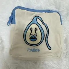 こびとづかん スクエアポーチ3 アメボウシ 小型ポーチ