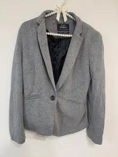 Bershka 裏地ポケット付き　ジャケット　グレーM