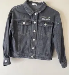 １４０サイズ　グレーデニムジャケット