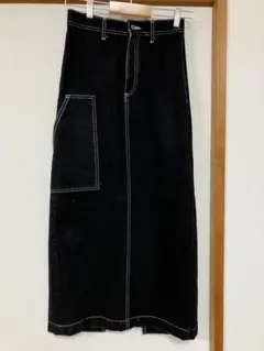 ZARA ブラックデニムタイトスカート XS