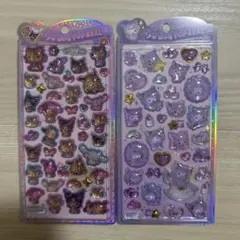 国内正規品　サンリオうるちゅるポップシール 2枚セット　日焼けキティ　クロミ