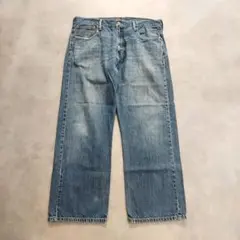 リーバイス569 Levis W36 ブルーデニム 青 古着 ヒゲ 18778