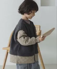 pairmanon ペアマノン シープボアドッキング風 キルティング ジャケット