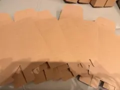 クラフト紙ボックス4枚　ドレス当て　抽選ボックス