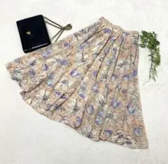 【美品】スナイデル　snidel 花柄スカート　フリーサイズのサムネイル