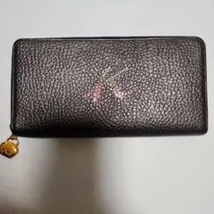 Kitamura キタムラ 長財布 家モチーフ 猫デザイン ブラウン 箱付き