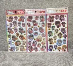 【正規品】名探偵コナン　うるちゅる　ポップシール　3点セット