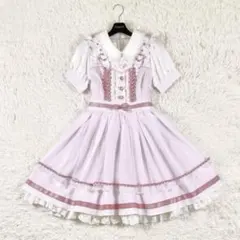 美品✨ リズリサ ギンガムチェック フリル シフォン ワンピース