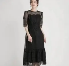 【極美品】フィッシュテールレースワンピース 36 セルフォード