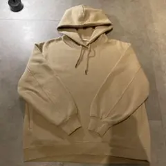 GU ヘビーウェイトスウェットオーバーサイズパーカー　L ベージュ