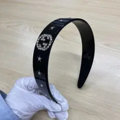 CELINE ダブルサークルロゴ カチューシャ ブラック - メルカリ