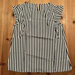 IENA ストライプ ノースリーブ トップス 100%コットン