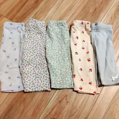まとめ売り ベビーレギンスセット 80 7分丈