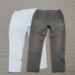 新品未使用ブージュルードストレッチパンツ２本セットのサムネイル