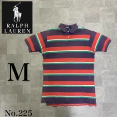 大人気！ Ralph Lauren 刺繡ロゴ ボーダー ポロシャツ ポニーロゴ