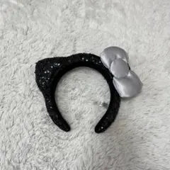 キティ カチューシャ 黒 スパンコール USJ