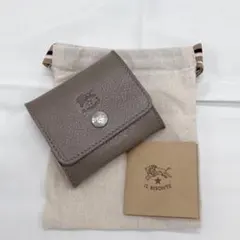 【新品未使用】イルビゾンテ コインケース ☆トルトラ（グレー）☆シルバーver.