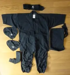 忍者コスチューム 子供用 黒 LL