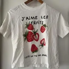 ZARAフルーツプリント Tシャツ 140