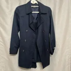 23区 レディース ネイビー トレンチコート ウエストリボン付き