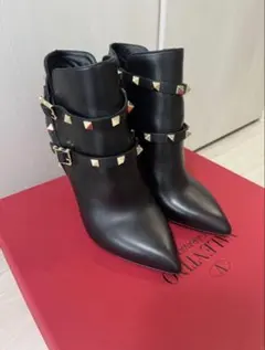 【新品・未使用】VALENTINO ヴァレンティノ 靴 ブーツ スタッズ 35