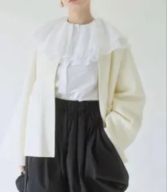 CARLA Ruffle 2way Peplum Jacket -ネイビー - メルカリ