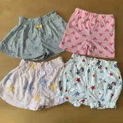 ベビー用ショートパンツ 80㎝ 4点セット まとめ売り 女の子 夏