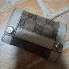 激安！GUCCI GGパターン キーケース ベージュ