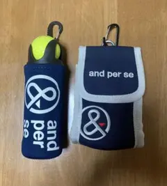 and per se キャディバッグ　新品未使用　ヘッドカバー付き アンパスィ キャディバック and per se アンパスィゴルフ 限定 正規品