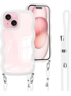 iPhone13pro クリアショルダーカバー ストラップ付き 韓国 かわいい